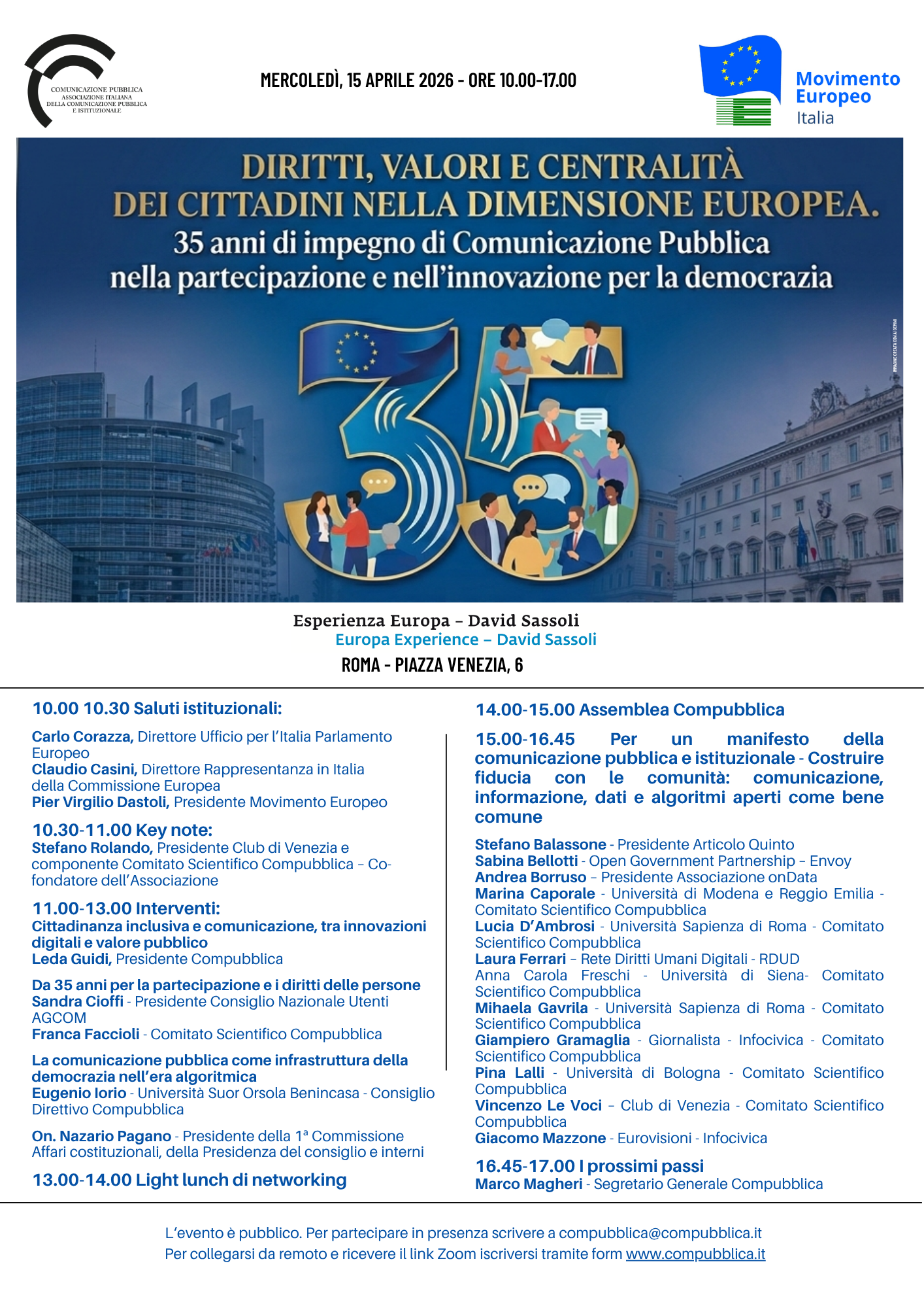 Save the date - 35 anni di Compubblica